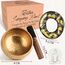 Tibetisches Klangschalen-Set – 100% handgehämmert in Nepal Klangschale für Meditation, Yoga, Chakra, Meditationszubehör, einzigartige Geschenke für Frauen, Männer (8 CM)