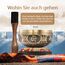 Silent Mind tibetische Klangschale Set ~ Antik Design ~ mit hochwertigem Holz Klöppel und Himalaya Kissen ~ perfektes zur Yoga Meditation, Entspannung und Achtsamkeit ~ das ideale Geschenkset (braun)