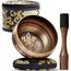 Silent Mind Klangschale Ø10 cm Bronze – Handgefertigtes Komplett-Set mit Kissen und Klöppel, für Anfänger geeignet, klarer stabiler Klang, ideal für Meditation und Achtsamkeit