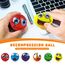 12 Stück Stressbälle, Schaumstoffball, Antistressball, Knautschball, Wutball für Kinder, Fußball Stressbälle, Lustige Gesichter Softball, Anti Stress Spielzeug für Kinder und Erwachsene