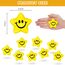 Ainiv 24 Stück Stern Lächeln Gesicht Stressbälle, 5.2cm Stern Schaum Smile Ball Sternform Stressball Relief Stern Stress Ball Lächeln Stressball für Schule Belohnung Student Party Tasche Füllstoffe