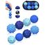 8 Stück Magnetische Fidget Toys, Magnetic Fidget Balls Magnetkugeln Stressball Silikon Magnetische Sensorik Bälle, Anti Stress Stimming Sensorik Spielzeug für Kinder & Erwachsene ADHS (Blau)