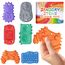 6 Stück Fidget Toys Sensory Stones Sensorik Spielzeug Anti Stress Kinder Sensorisches Spielzeug, Sensory Worry Stone Sensory Toys Stressabbau, Sensory Fidget Toys Autism Toy (6 Stück Tech-Shaped)