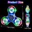 Gigilli Fidget Spinner 2 Pack,Party Favors LED Light Fidget Spinner Spielzeug für Kinder, Stressabbau Anti Angst sensorisches Spielzeug,Valentinstag Ostern Party Taschenfüller Geschenk,Rot & Blau