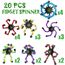 Transformable Fidget Spinner, Robot Finger Toy with Chain, Stress Relief Toy for Adults and Teens (20)