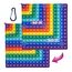 Zamety Pop It 2 In 1, Pop It Spielzeug, 20x20cm Plopper Spielzeug, Multiplikationsbrett und Addition Popit Lernspielzeug, Doppelseitig Popet Fidget Toys Anxiety Toy für Kinder und Erwachsene