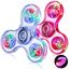 Gigilli Fidget Spinner 2 Pack,Party Favors LED Light Fidget Spinner Spielzeug für Kinder, Stressabbau Anti Angst sensorisches Spielzeug,Valentinstag Ostern Party Taschenfüller Geschenk,Rosa & Weiß