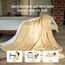 GOTCOZY Heizdecke 150x200 cm -Weicher seidiger Plüsch Wärmedecke Heizdecke 9 Heizstufen und 10 Stunden Auto-Off-Timer Überhitzungsschutz CE-Zertifiziert Kuscheldecke für Bett&Büro Waschbar(Gelb)