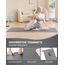 Good Nite Yogamatten Für Frauen Rutschfeste Strukturierte Oberflächen Gymnastikmatte Yoga Matte Dicke 6 mm Mit Tragegurt Tpe-Übungsmatte Für Yoga Pilates Gymnastik (183X61cm) (Grau)