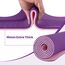 Good Nite Yogamatten Für Frauen Rutschfeste Strukturierte Oberflächen Gymnastikmatte Yoga Matte Dicke 10mm Mit Tragegurt Tpe-Übungsmatte Für Yoga Pilates Gymnastik (183X61cm) (Lila/Rosa)