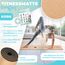 KESSER Yogamatte Set Rutschfest faltbar –TPE Gymnastikmatte, Trainingsmatte für Sport | Gymnastik dünn | Yoga - Fitness - Pilates Set Bodenschutzmatte + Tasche + dicker Tragegurt + Übungsheft, faltbar
