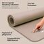 MSPORTS Gymnastikmatte Premium inkl. Tragegurt + Übungsposter + Workout App I Hautfreundliche Fitnessmatte 190 x 60 x 1,0 cm - Beige-Caramel - Phthalatfreie Yogamatte
