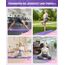 Yogamatte rutschfest und umweltfreundliche TPE Sportmatte mit Tragegurt Gymnastikmatte für Pilates, Workout Fitnessmatte 183 x 61 x 0.6 cm (Lila)
