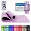 MSPORTS Gymnastikmatte Premium inkl. Tragegurt + Übungsposter + Workout App I Hautfreundliche Fitnessmatte 190 x 80 x 1,5 cm - Violett - Phthalatfreie Yogamatte