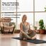MSPORTS Gymnastikmatte Premium inkl. Tragegurt + Übungsposter + Workout App I Hautfreundliche Fitnessmatte 190 x 80 x 1,5 cm - Schwarz-Matt - Phthalatfreie Yogamatte