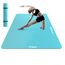 HAPBEAR Yogamatte XXL- Extra Groß Breit Yoga Matte, TPE Sportmatte Fitnessmatte rutschfest 183cm x116mx6mm Dicke,Ultra Haltbar, Gymnastikmatte für Pilates, Gym, Zuhause, Workout- Blauer See