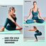 #DoYourFitness x World Fitness | Fitnessmatte "Yamuna" | 183x61x1,5cm | Phthalatfrei & rutschfest | Gymnastikmatte ideal für Yoga, Pilates, Fitness, Outdoor im Studio & zu Hause | Türkis