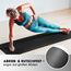 #DoYourFitness x World Fitness | Fitnessmatte "Yogini" | 183x61x1cm | Phthalatfrei & rutschfest | Gymnastikmatte ideal für Yoga, Pilates, Fitness, Outdoor im Studio & zu Hause | Schwarz