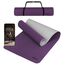 ALPIDEX Yogamatte rutschfest 190 x 61 x 0.6 cm | 190 x 90 x 0.6 cm E-Book Phthalatfreie Fitness TPE Matte Gymnastik Turnen Pilates Sport Yoga Trainingsmatte, Berry/Light Grey, 190 x 90 x 0.6 cm