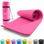 #DoYourFitness x World Fitness | Fitnessmatte "Yamuna" | 183x61x1,5cm | Phthalatfrei & rutschfest | Gymnastikmatte ideal für Yoga, Pilates, Fitness, Outdoor im Studio & zu Hause | Pink