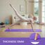 Good Nite Gymnastikmatte Yogamatte Fitnessmatte Rutschfest Trainingsmatte Sport Turn Matten Pilates Matte Bodenturnmatte Mit Tragegurt 183 x 61 x 1 cm (Dunkelviolett/Hellviolett)