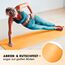 #DoYourFitness x World Fitness | Fitnessmatte "Ashanti" | 190x100x1cm | Phthalatfrei & rutschfest | Gymnastikmatte ideal für Yoga, Pilates, Fitness, Outdoor im Studio & zu Hause | Orange
