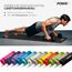 POWRX Gymnastikmatte I Yogamatte (Schwarz, 190 x 80 x 1,5 cm) Inklusive Tragegurt + Tasche + Free Exercise Poster I Hautfreundliche Sportmatte Fitnessmatte rutschfest phthalatfrei