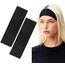 BELEVO Haarband Damen Schwarz, 5 cm Sport Headband Unisex Elastisch Stirnband Damen Dünn Antirutsch Haarbänder Herren Schwarz Headbands Yoga Fitness Laufen Exercise Gym