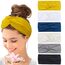 Haarbänder Damen Breite Elastische Weiche 6 Pcs Sommer Boho Stirnband Print Haarschmuck Yoga Sport Haarband Mehrfarbig Dünn Stirnbänder