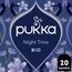 Pukka | Bio-Kräutertee „Night Time“ | Kamille, Lavendel, Lindenblüten und Baldrian | 20 Teebeutel (Packung mit 4)