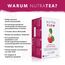 Nutra Tea NUTRAFLOW, Nieren und Blasentee zur Unterstützung bei Blasenentzündung, trägt zur Ausscheidungsfunktion der Nieren bei, 20 wiederverwendbare Teebeutel, Kräutertee mit Cranberry & Acerola