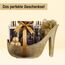Accentra - Geschenkset Frauen Vanille-Mandelduft - Luxury Beauty Set mit Duschgel, Badesalz, Bodylotion, Scrub & Netzschwamm etc. – 9-Teiliges Bade Set für Frauen mit Glitzer Keramik-Stiletto