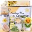 LIVEHITOP Geschenke für Frauen, Sonnenblume Geburtstagsgeschenk für Frauen, Entspannung Geschenkset Inklusive Thermobecher Mama Schwester Freundin Geburtstag Valentinstag Muttertag Weihnachtstag