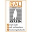 Müller Kerzen PRO NATURE Stearin Stabkerzen - Set 10 Stück - 2,2 x 20 cm - Paraffin- und Palmölfrei Kronenkerzen - Ohne Duft - Brenndauer 6 Stunden - RAL Qualität