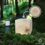 Alpen Zirben-Würfel Duft-Set | Zirbenholz-Würfel mit Motiv und Tropfstruktur + Zirben-Öl (10 ml) | Duftspender aus Holz (Berge)