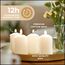 Horeca Candles - Stumpenkerzen - Elfenbein - Ø 4 x 7 cm - 120er Set Blockkerzen - Lange Brenndauer 12 Stunden - Ohne Duft - Kerzen für Haushalt, Feiern und Gastronomie