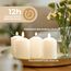 Horeca Candles - Stumpenkerzen - Elfenbein - Ø 4 x 7 cm - 20er Set Blockkerzen - Lange Brenndauer 12 Stunden - Ohne Duft - Kerzen für Haushalt, Feiern und Gastronomie