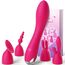 Vibratorensets für Frauen Dildo Vibrator, Multifunktionaler 4 Köpfe 20 Modi Sex Spielzeug für die Frau Paare G punkt Vibration für Frauen Klitoris Nipple Analplug Sexspielzeug Leises Design