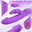 Lotusblooms G-Punkt Realistischer Dildo Vibrator für Frauen Klitoris, 10*10 Superstarke Dual-Vibrationsmodi Sex Spielzeug für Paare Solo, Leiser IPX6 Rabbit Vibratorensets Luxuriöser Extrem Sex Toyset