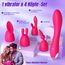 Vibratorensets für Frauen Dildo Vibrator, Multifunktionaler 4 Köpfe 20 Modi Sex Spielzeug für die Frau Paare G punkt Vibration für Frauen Klitoris Nipple Analplug Sexspielzeug Leises Design