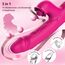 Rabbit Vibratoren mit Klitorisstimulation Vibration für Frauen, Dildo Vibrator Klitoris Stimulator für Sie G Punkt Sex Spielzeug für die Damen 10 Vib/Leck/Teleskop Analvibrator Erotik für Paare