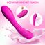 Klassischer G-Punkt Vibrator Vibratoren für sie Sexspielzeug für sie Klitoris Stimulator leise, Silikon Realistische Dildo Extrem 12 Vibration Modi Sexspielzeug (Rot-Lila)