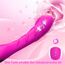 Klassischer G-Punkt Vibrator Vibratoren für sie Sexspielzeug für sie Klitoris Stimulator leise, Silikon Realistische Dildo Extrem 12 Vibration Modi Sexspielzeug (Rot-Lila)