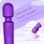 Vibrator Vibration für frauen, Dildo mit 8 Vibrationsintensitäten, Sex spielzeug für die frau paare 20 Vibrationsfrequenzen, Vibratorensets für frauen klitoris stimulator für sie Massagestab (Lila)