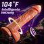 Verbesserte 5-in-1 KI-interaktiven Dildo Vibrator, XXL Dildo mit Stoßend, Vibrierend und Wärmend Sex Spielzeug für die Frau, Flüssigsilikon Analdildo Vibratoren für Frauen mit Saugnapf