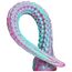 Wakelust 40CM Flüssiges Silikon Dildo Monster Fantasy Dildo mit Starkem Saugnapf Realistischer Oktopus-Tentakel Dildo für Sie G-Punkt Anal Plug Erotik Sexspielzeug für Männer Frauen Paare(LilaBlau)