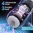 Eanatoys Masturbieren für Männer Sex Spielzeug für die Männer Masturbator, 3 Saugen & 4 Vibratoren & 3D Realistische Vagina & Ein-Druck-Höhepunkt, Taschenmuschi Mastubratoren Blowjob Sexpuppe Schwarz