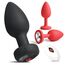 Analplug# für Frauen Männer,Analplugs 3-Set mit Vibration 10 Modi,Silikon Anal Plugs Vibrator ButtPlug Vibration Sex spielzeug für die Männer Analvibratoren für Frau Buttplug Anfänger/Profis Anal Toys