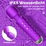 Gobeken Vibrator Vibration für frauen, Dildo APP-Steuerung, Sex Spielzeug für die Frau Paare Männer 10 Intensitäten, Vibratorensets für frauen Sex Toys 20 Frequenzen Lila Massagestab Fingerüberzieher