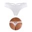 ohyeahlady Weiß String Tanga Damen Sexy Dessous Spitze Seamless Thong Unterwäsche Frauen Atmungsaktiv Brazilian Slip Panty Bikini Unterhosen Panty Große Größen Hipster Weiß,XXL
